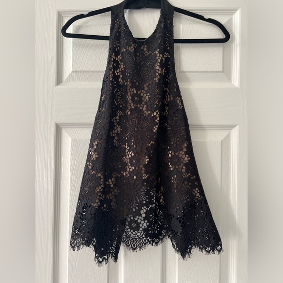 INTERMIX LACE HALTER TOP SIZE P - Picture 1 of 8
